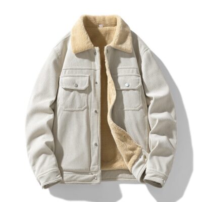 Ultra‑Light Velvet‑Core Men's Coat – Warmth Under 1 kg, Hooded Korean Style in Black, Khaki & Milky White | Shopdecimals