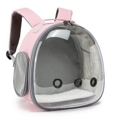 Hands‑Free Small Pet Backpack with Clear View Window – Light 0.6 kg, Ventilated & Washable Carrier for Hamsters, Guinea Pigs, Rabbits – Shopdecimals