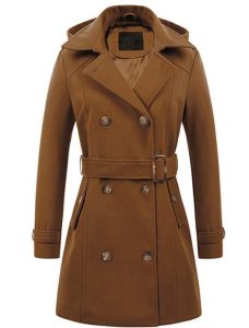Lightweight Wool‑Blend Hooded Coat for Women – Plus‑Size Warmth & Mobility, Available in Army Green, Camel & Black | Shopdecimals