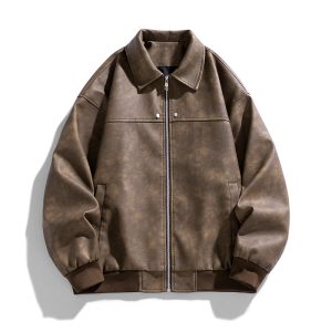 Lightweight Suede‑Look Jacket with Retro Lapels – Warm 0.73 kg Autumn Coat in Camel, Pink, Gray & Brown, Sizes M‑3 XL | Shopdecimals