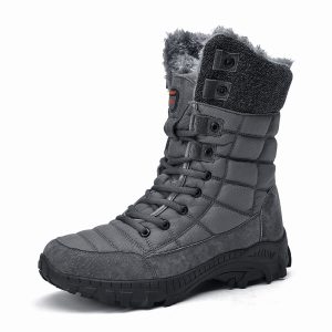 Ultra‑Warm Fleece Snow Boots for Men – Plus Sizes 38‑48, Heavy‑Duty Grip & Stable 1.3 kg Support – Shopdecimals