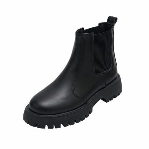 Lightweight Women’s Black Leather Martin Boots – All‑Day Comfort & Durability, Shop Decimals