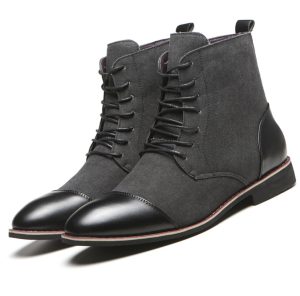 Feather‑Light Plus‑Size Men's Canvas Martin Boots – Breathable, Slip‑Resistant, 0.8 kg – Shopdecimals