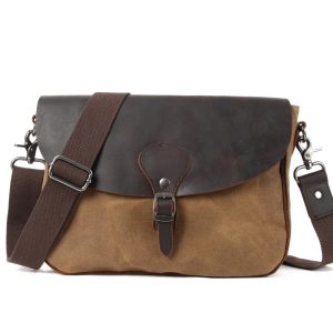 Ultra‑Light Waterproof Crossbody for Men – 0.8 kg Canvas Bag with Adjustable Strap, Tablet‑Fit Design – Shopdecimals