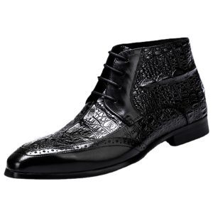Lightweight Cowhide High‑Casual Boots – Breathable, Shock‑Absorbing Comfort for Men – Shopdecimals