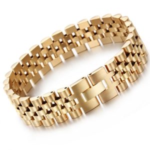 Featherlight Titanium‑Steel Business Watch Strap – Ultra‑Durable Gold Finish for All‑Day Comfort – Shop Decimals