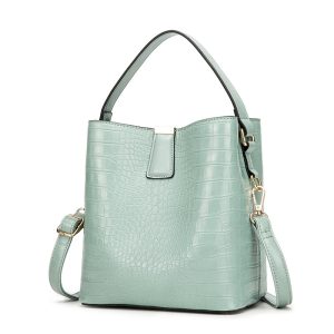 Ultra‑Light PU Bucket Bag – 0.67 kg, spacious 20×14×22 cm interior for i Pad & essentials, 10 vibrant colors – Shopdecimals Trendy Handbag
