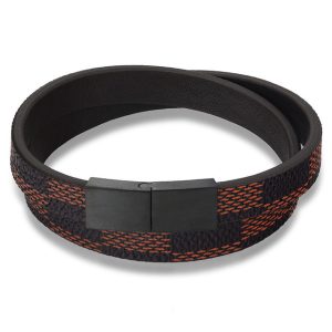Ultra‑Light Titanium Steel & Leather Bracelet – Comfortable All‑Day Wear, Dual‑Tone Black/Brown – Shop Decimals