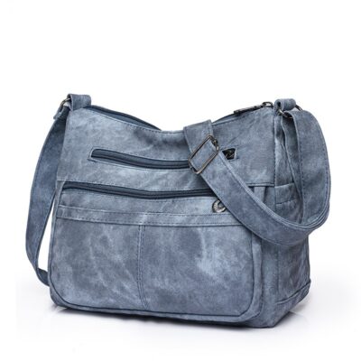 Featherlight Soft‑Leather Women's Messenger Bag – 0.47 kg, Spacious 290×260×40 mm, 5 Colors | Shopdecimals