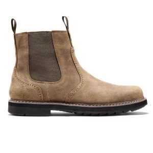Feather‑Light Frosted High‑Top Chelsea Boots – 0.7 kg Comfort, Wide 39‑48 Sizes, Black/Khaki – Shopdecimals