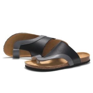 Ultra‑Light 0.30 kg Cork Flip‑Flops – Shock‑Absorbing Beach Shoes for Men, 5 Colors, EU 40‑45 – Shopdecimals