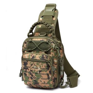 Ultra‑Light Waterproof Crossbody Bike Bag – 0.55 kg, Tactical Camouflage, Hands‑Free Comfort for Cyclists – Shopdecimals