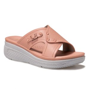 Feather‑Light Women’s Summer Sandals – 0.35 kg Slip‑On Wedges in Beige, Pink & Apricot | Shopdecimals