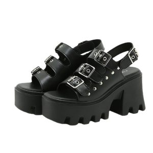 Ultra‑Light Black Metal Slip‑Toe Roman Sandals for Women – All‑Day Comfort & Arch Support | Shopdecimals