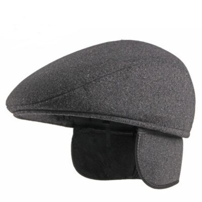 Warmth‑Boost Fleece Beret with Ear Protection – Lightweight, Dual‑Size (M/L) for Men & Unisex – Shopdecimals Classic Look