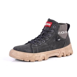 Lightweight High‑Top Men’s Martin Boots – Breathable PU, 0.82 kg Comfort, 3 Color Options | Shopdecimals