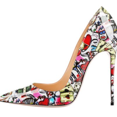 Bold Playing Cards Shallow‑Mouth Heels – 12 cm Stiletto, Feather‑Light 0.75 kg Comfort, Sizes 34‑47 – Shopdecimals