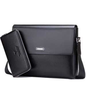 Ultra‑Light Microfiber Leather Messenger Bag – Holds 15‑inch Laptop, Water‑Resistant, Dual Sizes – Shopdecimals Business Tote