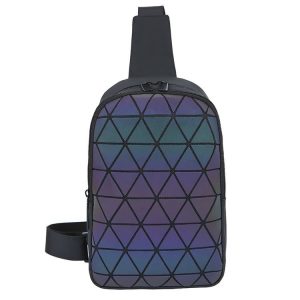 Ultra‑Light 0.23 kg Geometric Rhombus Shoulder Bag – Prismatic Star Design, Laptop‑Ready Messenger – Shopdecimals