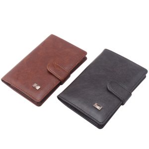 Secure Travel Organizer – PU Passport Holder with Card & Ticket Slots, Buckle Closure – Lightweight 0.26 kg, Slim Design – Shopdecimals