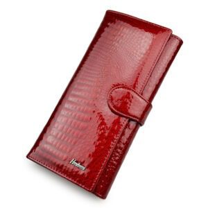 Lightweight Patent Leather Coin Purse – Ultra‑Slim 0.2 kg Zip Wallet in Vibrant Red & Wine Red – Shop Decimals