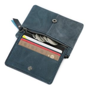 Ultra‑Light Retro Mini Wallet – 0.05 kg Genuine Cowhide Card Holder with Zip Coin Pocket, 18 Colors – Shopdecimals Minimalist Organizer