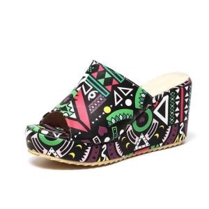 Lightweight Wedge Heel Fish Mouth Fashion Sandals Slippers Women | ShopDecimals