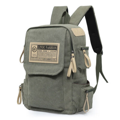 Rugged Canvas Travel Backpack with 15‑inch Laptop Sleeve – Water‑Resistant, 20‑35 L Capacity for Organized Adventures | Shopdecimals