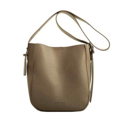 Hands‑Free Organization: One‑Shoulder Bucket Crossbody Bag for Women – Soft PU, Adjustable Strap, Zip Pocket – Black, Brown, Gray – Shopdecimals