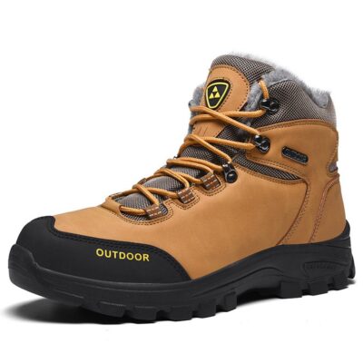 Velvet‑Lined Insulated Hiking Shoes for Men – Lightweight 0.85 kg, High‑Traction Rubber Sole, Size 39‑46 – Shopdecimals