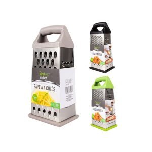 Four‑Side Stainless Steel Grater – Light‑Weight, Dishwasher‑Safe Tool for Perfect Parmesan, Veggies & Ginger – Shopdecimals Kitchen Essential