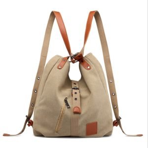 Canvas Backpack-Shoulder Bag with Extra Large Capacity | ShopDecimals
