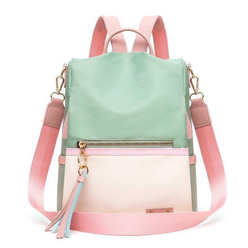 Oxford fabric color contrast fashion backpack | ShopDecimals