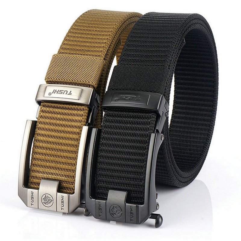 Automatic buckle nylon thick canvas belt | ShopDecimals