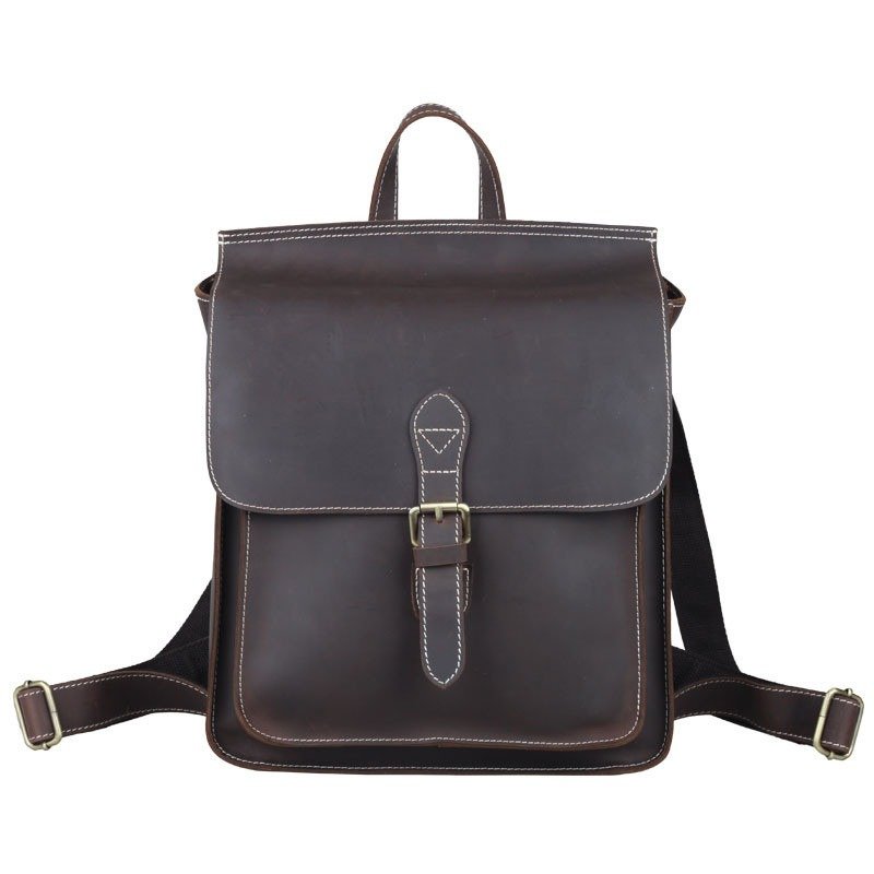 British College style leather backpack | ShopDecimals