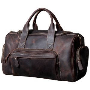 Retro Hand-Held Head Layer Cowhide Large Travelling Bag | ShopDecimals