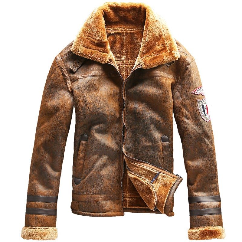 Plush Padded Lamb Fur And Fur Men's Coat | ShopDecimals