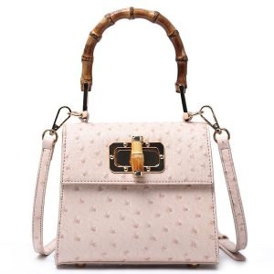 Trapezoid bamboo handbag | ShopDecimals