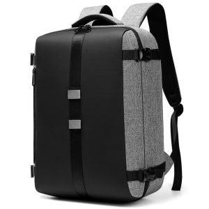 Ultra‑Light 0.94 kg Business Casual Backpack – Fits 15.6" Laptop, Organized Compartments, Matte Black – Shopdecimals