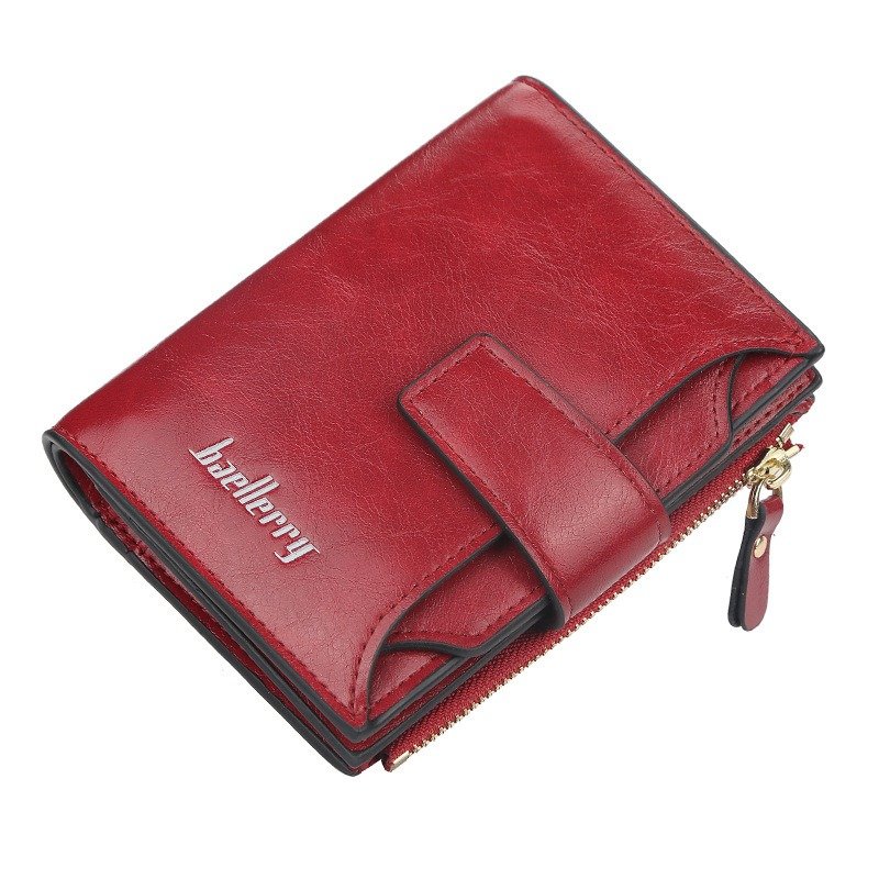 Short Multiple Card Slots Buckle Driving License Card Holder Zipper Wallet| ShopDecimals