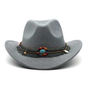 Cowboy Hats Curled Felt Riding Men And Women | ShopDecimals