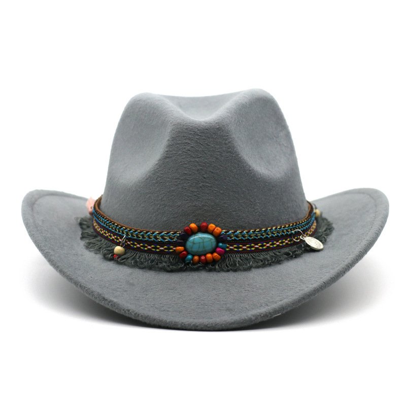 Cowboy Hats Curled Felt Riding Men And Women | ShopDecimals