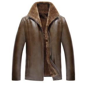 Casual stand collar Pu jacket | ShopDecimals