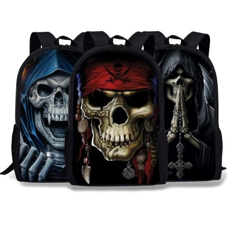 Punk Punk Personality Skull Rock Backpack Bag | ShopDecimals