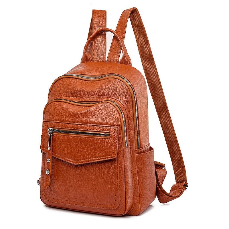 Casual Backpack Simple Large Capacity Solid Color Mother Bag | ShopDecimals
