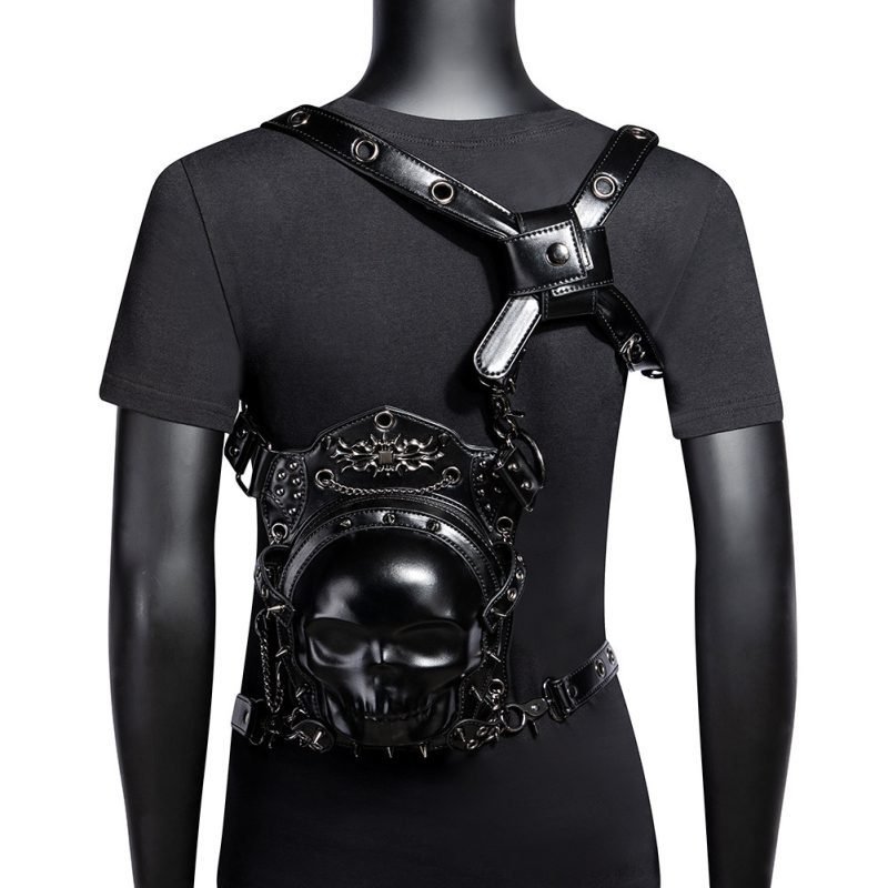 Creative Skull Women's Cross-body Bag Motorcycle Waist Bag | ShopDecimals