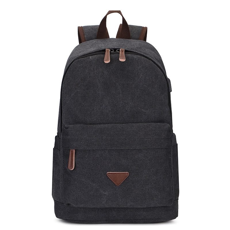 Portable Canvas Backpack With USB Design | ShopDecimals