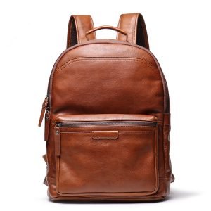 Large-capacity Cowhide Backpack Vegetable Tanned Leather Travel Bag European And American Retro | ShopDecimals