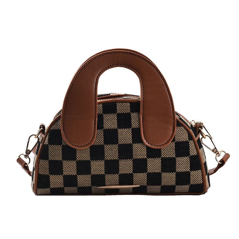 Checkered Dumplings, Checkerboard Grid, Black And White Contrast Color Personality | ShopDecimals