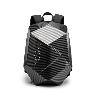 Impact‑Resistant Hard‑Shell Laptop Backpack – 50 L Carbon Fiber Design for Riders, Light 1.4 kg Comfort – Shopdecimals